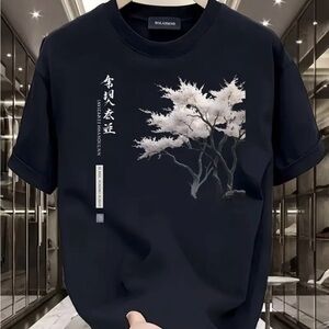 Chinese Laundry Navy Graphic Tee